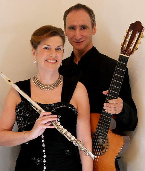 Sam Piha and Louise as the Aviva Duo